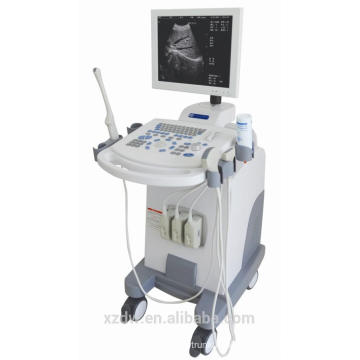 trolley medical ultrasound with 3 transducer ports
